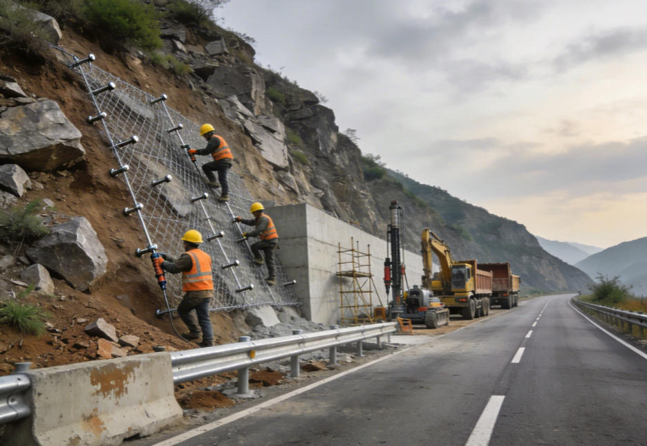 连平公路道路护坡